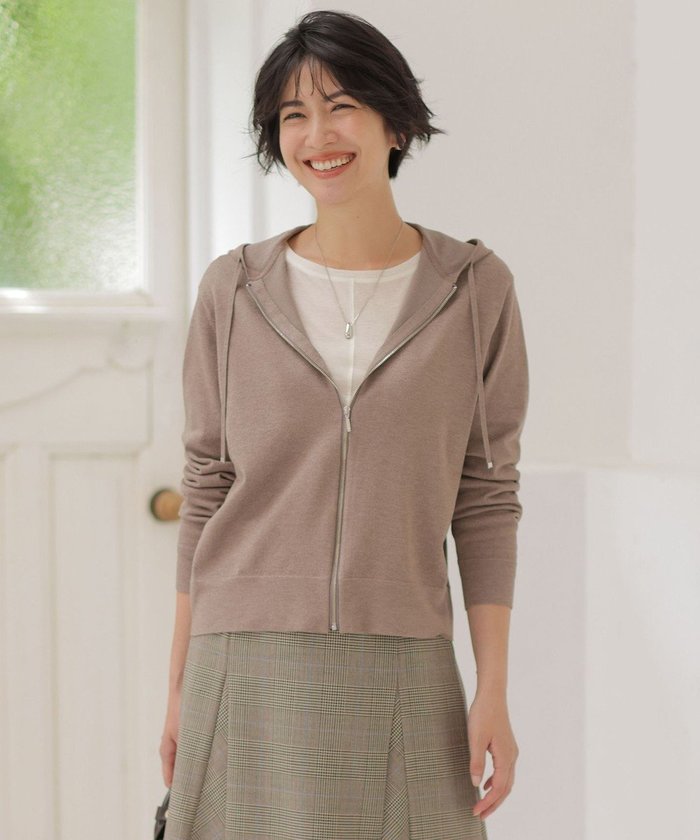 【ジェイ プレス/J.PRESS】のVis/Peスパーク ニット パーカー インテリア・キッズ・メンズ・レディースファッション・服の通販 founy(ファニー) https://founy.com/ ファッション Fashion レディースファッション Fashion for Women トップス・カットソー Cut & Sew Tops ニット Knit Tops & Sweaters レディースパーカー・カジュアルフーディー Casual Hoodies & Sweatshirts ドレープ Drape, Draping Fabric バランス Balance, Style Balance パーカー Hoodie, Parka A/W・秋冬 Autumn/Winter |ID: prp329100004634454 ipo3291000000035466747