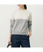 【ジェイ プレス/J.PRESS】のVis/Peスパーク カラーブロッキング ニット オートミール×トップグレー系|ID: prp329100004634460 ipo3291000000036114144