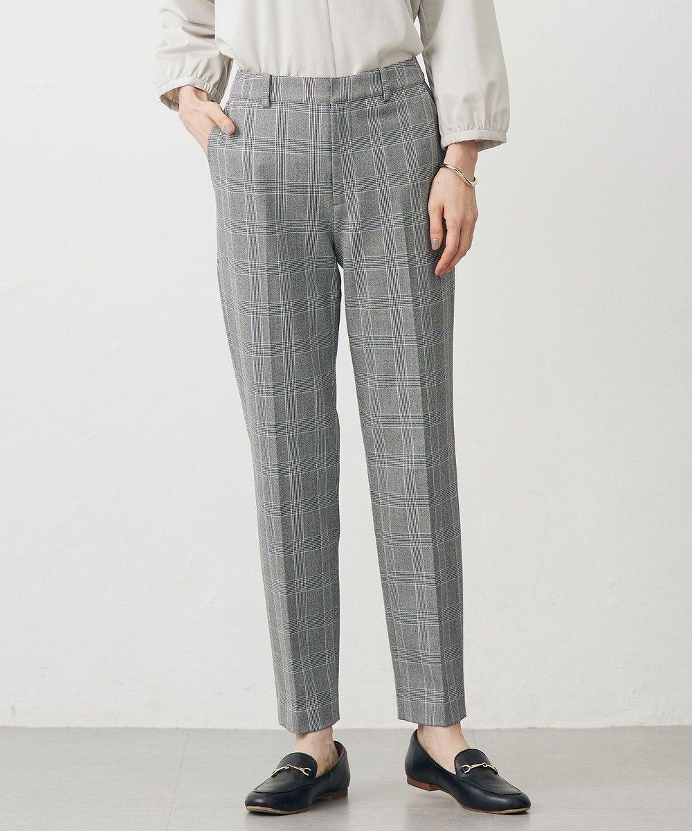 【ジェイ プレス/J.PRESS】の【洗える】アルガンシルク チェック テーパード パンツ 人気、トレンドファッション・服の通販 founy(ファニー) 　ファッション　Fashion　レディースファッション　Fashion for Women　パンツ　Pants & Trousers　洗える　Machine Washable　秋　Autumn　シルク　Silk, 100% Silk　ストレッチ　Stretch, Stretchy Fabric　チェック　Check, Plaid, Tartan　テーパード　Tapered, Tapered Pants　フィット　Fit, Slim Fit　A/W・秋冬　Autumn/Winter　エレガント 上品　Elegant　 other-1|ID: prp329100004634464 ipo3291000000033367157