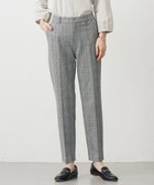 【ジェイ プレス/J.PRESS】の【洗える】アルガンシルク チェック テーパード パンツ ライトグレーチェック系|ID: prp329100004634464 ipo3291000000033367159