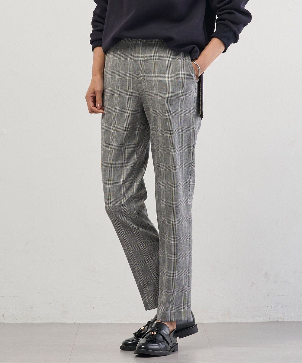 【ジェイ プレス/J.PRESS】のアルガンシルク チェック テーパード パンツ 人気、トレンドファッション・服の通販 founy(ファニー) 　ファッション　Fashion　レディースファッション　Fashion for Women　パンツ　Pants & Trousers　シルク　Silk, 100% Silk　ストレッチ　Stretch, Stretchy Fabric　チェック　Check, Plaid, Tartan　テーパード　Tapered, Tapered Pants　フィット　Fit, Slim Fit　エレガント 上品　Elegant　秋　Autumn　A/W・秋冬　Autumn/Winter　 other-1|ID: prp329100004634464 ipo3291000000034747805