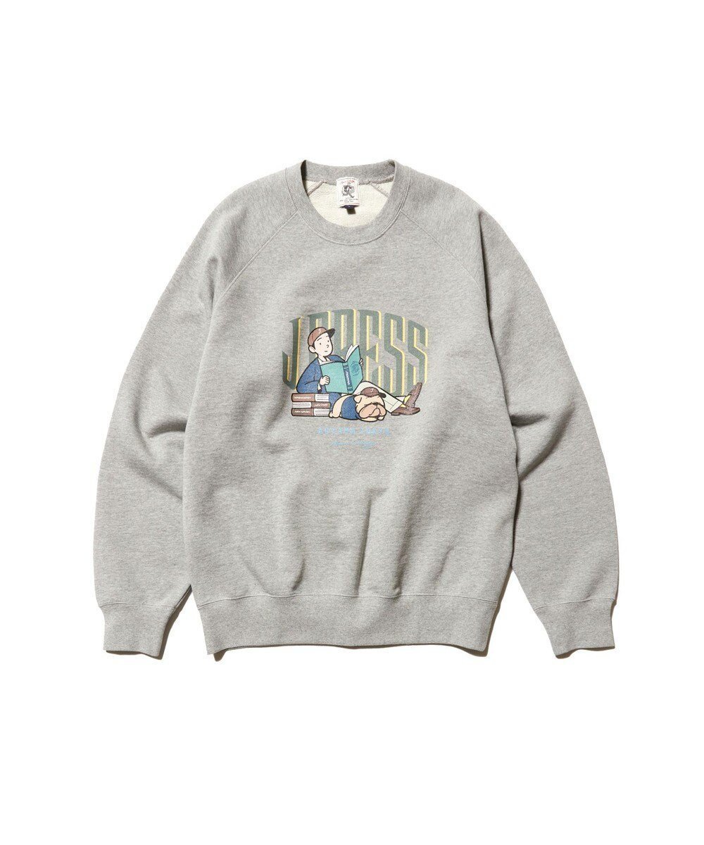 【ジェイ プレス/J.PRESS / MEN】の【AaronChang】【UNISEX】プリントスウェット シャツ インテリア・キッズ・メンズ・レディースファッション・服の通販 founy(ファニー) 　ファッション　Fashion　レディースファッション　Fashion for Women　トップス・カットソー　Cut & Sew Tops　シャツ・ブラウス・オフィスカジュアル　Elegant Blouses & Button-Ups　レディースパーカー・カジュアルフーディー　Casual Hoodies & Sweatshirts　スウェット・クルーネックトップス　Sweatshirts & Crewnecks / Relaxed Fit Sweat Tops　アイビー　Ivy Pattern　アメリカン　American Style　グラフィック　Graphic, Graphic Design　シンプル　Simple, Minimal　ジーンズ　Jeans, Denim Pants　スウェット / スエット　Sweatshirt, Sweatwear　スマート　Smart, Elegant　スラックス　Slacks, Dress Pants　スーピマ　Supima, Premium Cotton　フロント　Front, Front Design　プリント　Print, Printed Pattern　ユニセックス　Unisex, Genderless　A/W・秋冬　Autumn/Winter　新作・新入荷　New Arrivals / New In　ライトグレー系|ID: prp329100004634480 ipo3291000000033367261