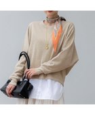 【23区/NIJYUSANKU】の【洗える】シャイニーコットンテリー ドルマン スウェット ベージュ系|ID: prp329100004634485 ipo3291000000035545932