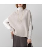 【23区/NIJYUSANKU】の【洗える】コットンリリー モックネックニットベスト ライトグレー系|ID: prp329100004634488 ipo3291000000033597408