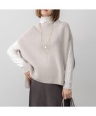 【23区/NIJYUSANKU】の【洗える】コットンリリー モックネックニットベスト ライトグレー系|ID: prp329100004634488 ipo3291000000035608468