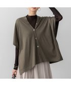 【23区/NIJYUSANKU】の【洗える】コンパクトウール マルチウェイ ニットポンチョ カーキ系|ID: prp329100004634490 ipo3291000000035705471