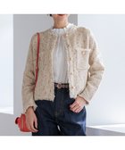 【23区/NIJYUSANKU】の【見上愛さん着用/新色追加/GLOW掲載】ツイード ニット ジャケット ピンクミックス|ID: prp329100004634495 ipo3291000000035297187