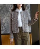 【23区/NIJYUSANKU】の【見上愛さん着用/新色追加/VERY掲載】ツイード ニット ジャケット ライトグレーミックス|ID: prp329100004634495 ipo3291000000035586555