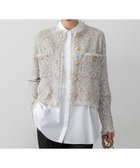 【23区/NIJYUSANKU】の【見上愛さん着用/新色追加/VERY掲載】ツイード ニット ジャケット アイボリーミックス|ID: prp329100004634495 ipo3291000000036532922