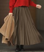 【23区/NIJYUSANKU】の【見上愛さん着用/CanCam11月号掲載】パウダリータイプライター プリーツ スカート カーキ系|ID: prp329100004634500 ipo3291000000034487307