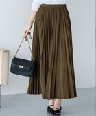 【23区/NIJYUSANKU】の【見上愛さん着用/CanCam11月号掲載】パウダリータイプライター プリーツ スカート カーキ系|ID: prp329100004634500 ipo3291000000035373309