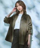 【23区/NIJYUSANKU】の【見上愛さん着用/Oggi10月号掲載/洗える】スエーディーサテン シャツ カーキ系|ID: prp329100004634509 ipo3291000000035545458