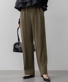 【23区/NIJYUSANKU】の【見上愛さん着用/Oggi10月号掲載/洗える】スエーディーサテン ワイド パンツ カーキ系|ID: prp329100004634514 ipo3291000000036378049