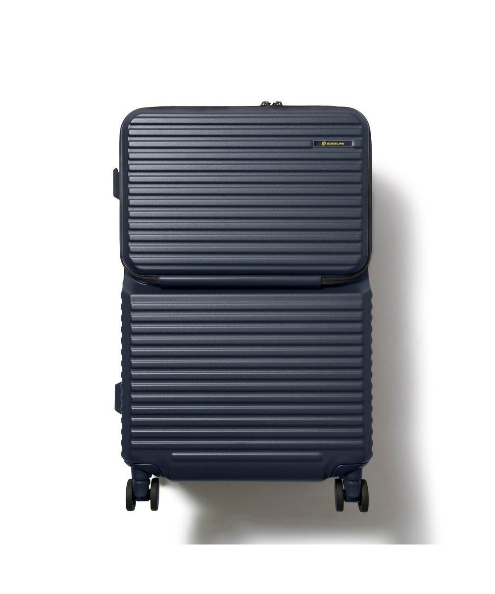 【エースバッグズアンドラゲッジ/ACE BAGS & LUGGAGE】のEDGELINK クルーズボックス スーツケース 64L 05803 エッジリンク インテリア・キッズ・メンズ・レディースファッション・服の通販 founy(ファニー) 　ファッション　Fashion　レディースファッション　Fashion for Women　スーツ　Business Suits & Workwear　クッション　Cushion, Throw Pillow　シンプル　Simple, Minimal　スマート　Smart, Elegant　トレンド　Trend, Trending Now　フロント　Front, Front Design　ボックス　Boxy, Box Shape　ポケット　Pocket, Pocket Detail　メッシュ　Mesh, Net Fabric　再入荷　Restock / Back in Stock　旅行　Travel　スーツケース キャリーケース　Suitcase / Carry Case　ネイビー|ID: prp329100004634518 ipo3291000000033367498