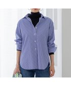 【23区/NIJYUSANKU】の【見上愛さん着用/洗える】CANCLINI ベーシック シャツ ブルーストライプ|ID: prp329100004634519 ipo3291000000033367523