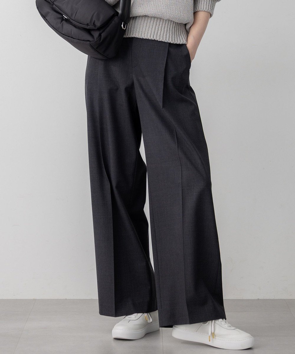 【23区/NIJYUSANKU】の【洗える】TWマットクロス タック ワイド パンツ 人気、トレンドファッション・服の通販 founy(ファニー) 　ファッション　Fashion　レディースファッション　Fashion for Women　パンツ　Pants & Trousers　洗える　Machine Washable　クラシカル　Classical, Vintage-Inspired　ストレッチ　Stretch, Stretchy Fabric　セットアップ　Set-Up, Coordinated Outfit　フロント　Front, Front Design　ワイド　Wide, Wide Fit　A/W・秋冬　Autumn/Winter　S/S・春夏　SS, Spring/Summer, Warm Season　夏　Summer　エレガント 上品　Elegant　ビジネス 仕事 通勤　Business / Work / Commuting　2025年　2025　2025-2026秋冬・A/W　Autumn/Winter 2025–26 AW25–26　 other-1|ID: prp329100004634534 ipo3291000000033367607