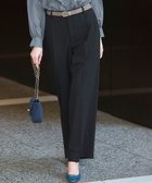 【23区/NIJYUSANKU】の【洗える】TWマットクロス タック ワイド パンツ チャコール系|ID: prp329100004634534 ipo3291000000033821190