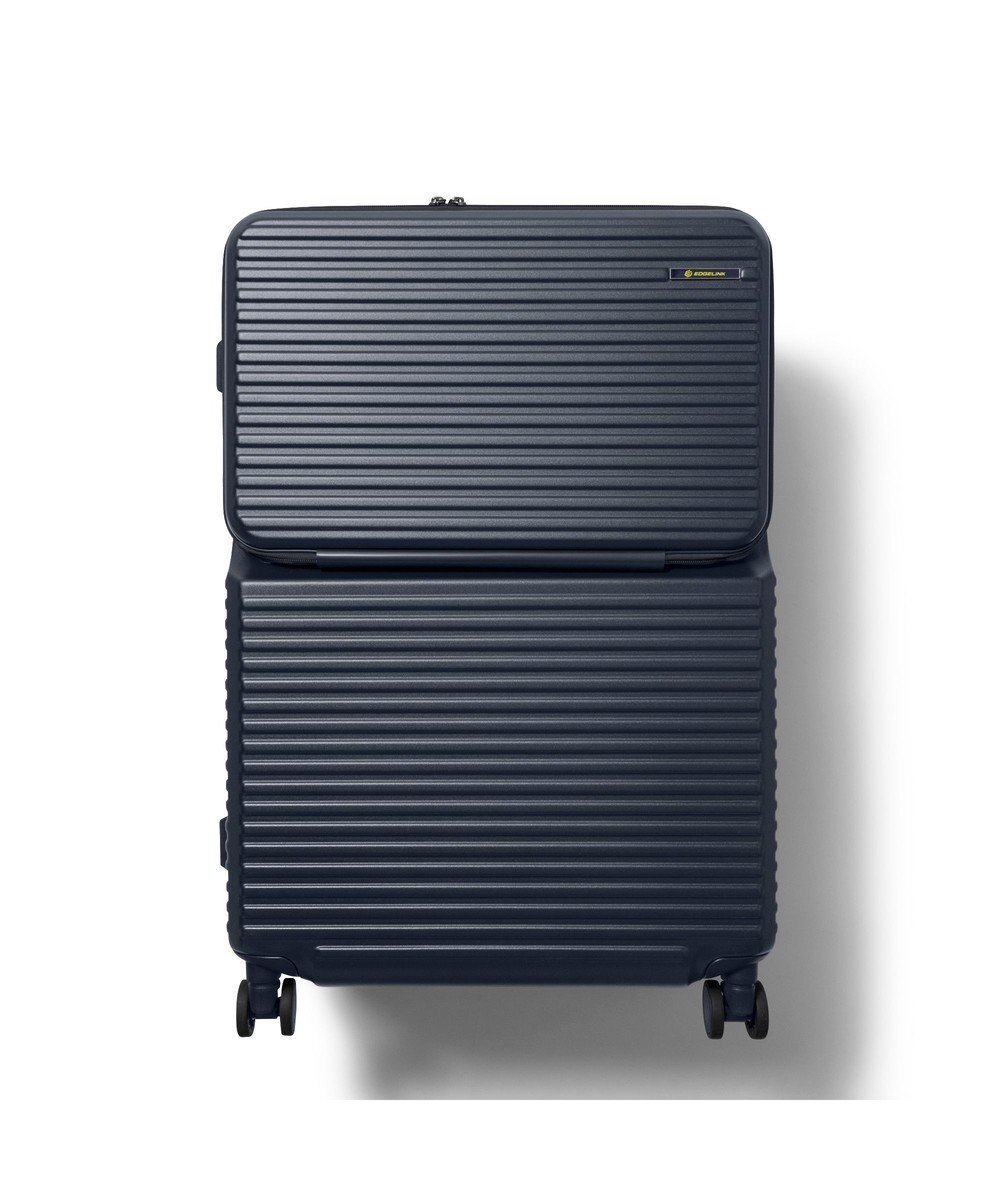 【エースバッグズアンドラゲッジ/ACE BAGS & LUGGAGE】のEDGELINK クルーズボックス スーツケース 101L 05804 エッジリンク インテリア・キッズ・メンズ・レディースファッション・服の通販 founy(ファニー) 　ファッション　Fashion　レディースファッション　Fashion for Women　スーツ　Business Suits & Workwear　クッション　Cushion, Throw Pillow　シンプル　Simple, Minimal　スマート　Smart, Elegant　トレンド　Trend, Trending Now　フロント　Front, Front Design　ボックス　Boxy, Box Shape　ポケット　Pocket, Pocket Detail　メッシュ　Mesh, Net Fabric　再入荷　Restock / Back in Stock　旅行　Travel　スーツケース キャリーケース　Suitcase / Carry Case　ネイビー|ID: prp329100004634539 ipo3291000000033367644
