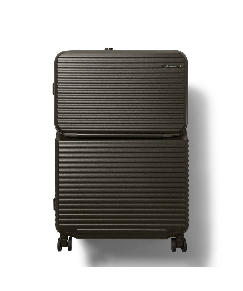 【エースバッグズアンドラゲッジ/ACE BAGS & LUGGAGE】のEDGELINK クルーズボックス スーツケース 101L 05804 エッジリンク インテリア・キッズ・メンズ・レディースファッション・服の通販 founy(ファニー) 　ファッション　Fashion　レディースファッション　Fashion for Women　スーツ　Business Suits & Workwear　クッション　Cushion, Throw Pillow　シンプル　Simple, Minimal　スマート　Smart, Elegant　トレンド　Trend, Trending Now　フロント　Front, Front Design　ボックス　Boxy, Box Shape　ポケット　Pocket, Pocket Detail　メッシュ　Mesh, Net Fabric　再入荷　Restock / Back in Stock　旅行　Travel　スーツケース キャリーケース　Suitcase / Carry Case　チョコレート|ID: prp329100004634539 ipo3291000000033367646