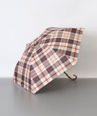 【アウロラ/AURORA】の【MACKINTOSH LONDON(マッキントッシュ ロンドン)】先染めチェック晴雨兼用傘(折りたたみ傘) ブラウン|ID: prp329100004634637 ipo3291000000033521280