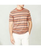 【ジョセフ アブード/JOSEPH ABBOUD / MEN】の【吸水速乾】リネンマルチボーダー Tシャツ オレンジ系2|ID: prp329100004634717 ipo3291000000033590771