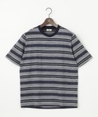 【ジョセフ アブード/JOSEPH ABBOUD / MEN】の【吸水速乾】リネンマルチボーダー Tシャツ ネイビー系2|ID: prp329100004634717 ipo3291000000033590773
