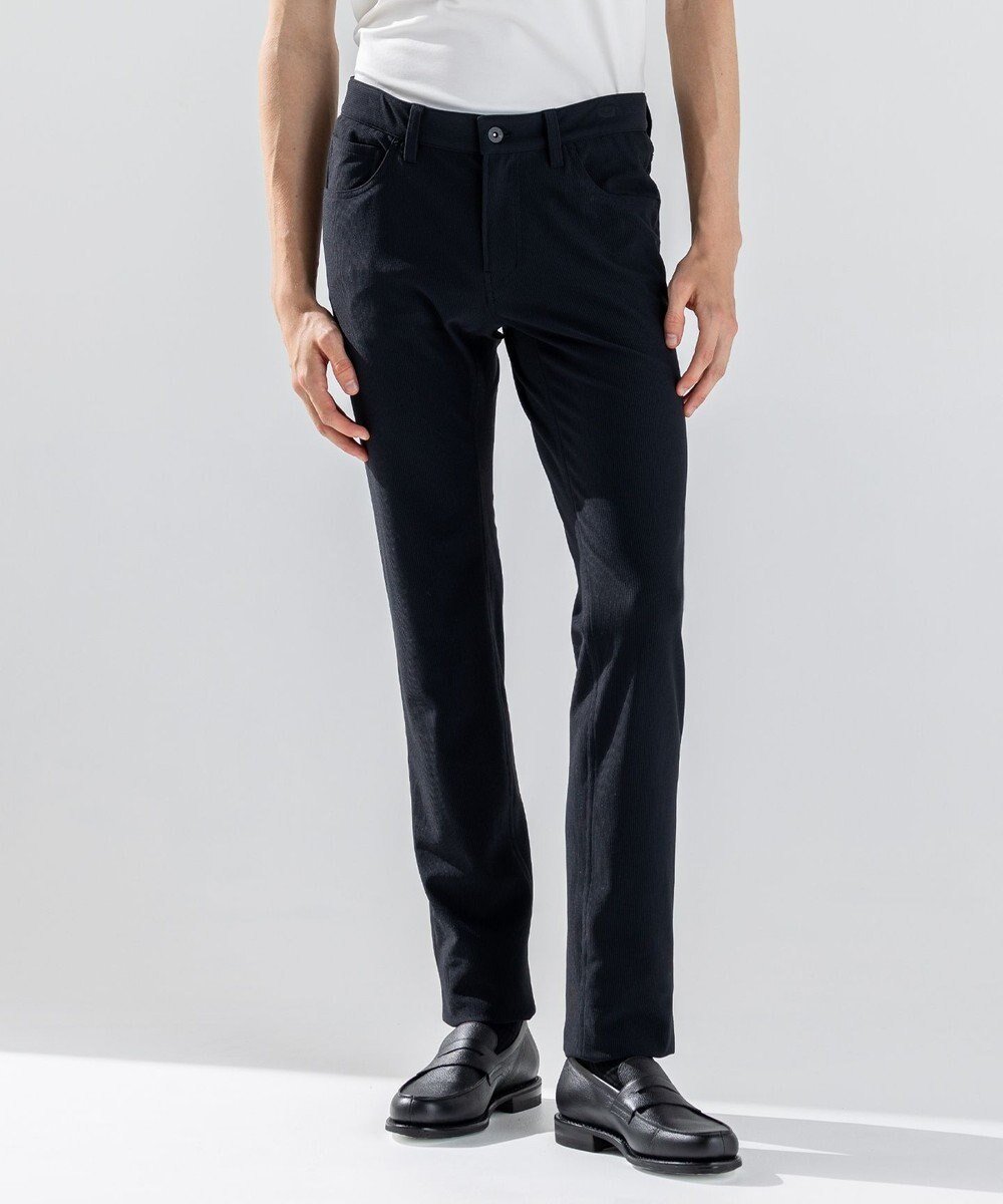 【ジョゼフ オム/JOSEPH HOMME / MEN】の新素材【驚きのストレッチ/接触冷感性/洗える/しわになりにくい】アンリミテッドストレッチ 5ポケットパンツ/STICK 5P インテリア・キッズ・メンズ・レディースファッション・服の通販 founy(ファニー) 　ファッション　Fashion　メンズファッション　Fashion for Men　ボトムス　Bottoms　洗える　Machine Washable　ストレッチ　Stretch, Stretchy Fabric　ストレート　Straight, Straight Cut　スリム　Slim, Slim Fit　ポケット　Pocket, Pocket Detail　A/W・秋冬　Autumn/Winter　S/S・春夏　SS, Spring/Summer, Warm Season　夏　Summer　ブラック系|ID: prp329100004634719 ipo3291000000033370302
