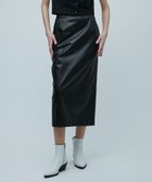 【ベイジ,/BEIGE,】の【GISELe 121月合併号掲載】DUPHOT / フェイクレザースカート Black|ID: prp329100004634740 ipo3291000000034411594