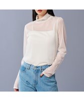 【アンクレイヴ/uncrave】のトリコットシフォン ハイネック カットソー(uncrave STANDARD) 人気、トレンドファッション・服の通販 founy(ファニー) ファッション Fashion レディースファッション Fashion for Women トップス・カットソー Cut & Sew Tops シャツ・ブラウス・オフィスカジュアル Elegant Blouses & Button-Ups ロングTシャツ・Tシャツ Longline T-Shirts & Tees カットソー・ベーシックTシャツ Cut-and-Sewn Tops / Stretch Tees & Basics インナー Innerwear 秋 Autumn カットソー Cut and Sewn Top 今季 This Season, Current Season シフォン Chiffon, Lightweight Fabric ジャケット Jacket, Outerwear ストレッチ Stretch, Stretchy Fabric 雑誌 Magazine, Fashion Magazine ハイネック High Neck, Mock Neck ビスチェ Bustier, Corset Top 冬 Winter / This Winter A/W・秋冬 Autumn/Winter S/S・春夏 SS, Spring/Summer, Warm Season 再入荷 Restock / Back in Stock 夏 Summer エレガント 上品 Elegant |ID:prp329100004634745