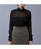 【アンクレイヴ/uncrave】のトリコットシフォン ハイネック カットソー(uncrave STANDARD) 人気、トレンドファッション・服の通販 founy(ファニー) ファッション Fashion レディースファッション Fashion for Women トップス・カットソー Cut & Sew Tops シャツ・ブラウス・オフィスカジュアル Elegant Blouses & Button-Ups ロングTシャツ・Tシャツ Longline T-Shirts & Tees カットソー・ベーシックTシャツ Cut-and-Sewn Tops / Stretch Tees & Basics インナー Innerwear 秋 Autumn カットソー Cut and Sewn Top 今季 This Season, Current Season シフォン Chiffon, Lightweight Fabric ジャケット Jacket, Outerwear ストレッチ Stretch, Stretchy Fabric 雑誌 Magazine, Fashion Magazine ハイネック High Neck, Mock Neck ビスチェ Bustier, Corset Top 冬 Winter / This Winter A/W・秋冬 Autumn/Winter S/S・春夏 SS, Spring/Summer, Warm Season 再入荷 Restock / Back in Stock 夏 Summer エレガント 上品 Elegant thumbnail ブラック|ID: prp329100004634745 ipo3291000000033370946