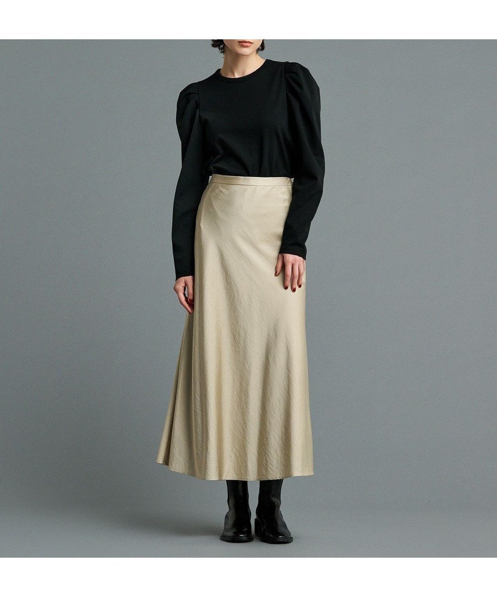 【アンクレイヴ/uncrave】の【洗える】サテン フレアスカート(uncrave STANDARD) インテリア・キッズ・メンズ・レディースファッション・服の通販 founy(ファニー) 　ファッション　Fashion　レディースファッション　Fashion for Women　スカート　Skirts　Aライン・フレアスカート　A-Line & Flared Skirts　エレガント 上品　Elegant　洗える　Machine Washable　サテン　Satin, Glossy Fabric　雑誌　Magazine, Fashion Magazine　ドレープ　Drape, Draping Fabric　フレア　Flare, Flared　ラグジュアリー　Luxury, Elegant　ロング　Long, Long-Length　A/W・秋冬　Autumn/Winter　S/S・春夏　SS, Spring/Summer, Warm Season　再入荷　Restock / Back in Stock　夏　Summer　ベージュ|ID: prp329100004634751 ipo3291000000033371139