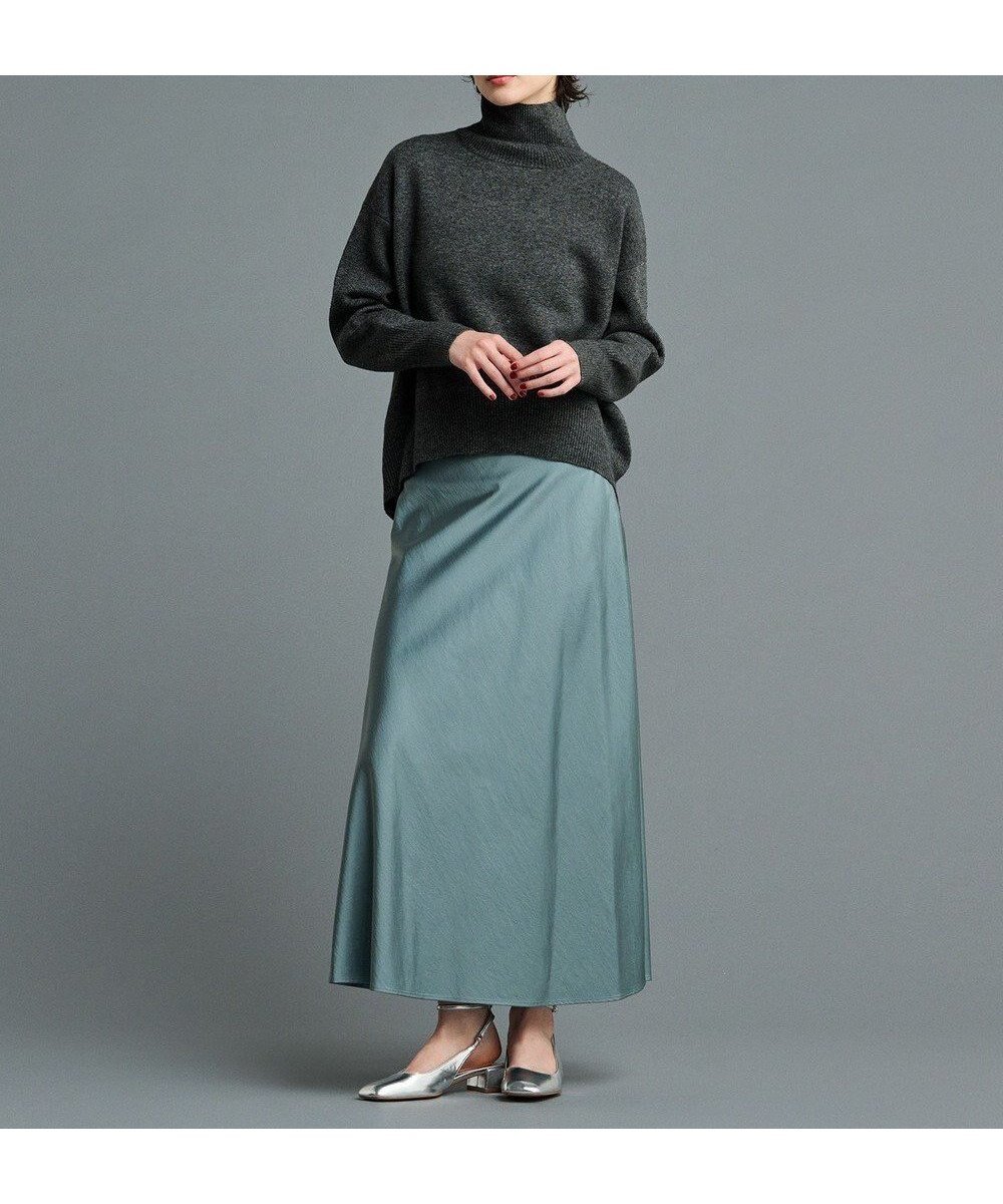 【アンクレイヴ/uncrave】の【洗える】サテン フレアスカート(uncrave STANDARD) インテリア・キッズ・メンズ・レディースファッション・服の通販 founy(ファニー) 　ファッション　Fashion　レディースファッション　Fashion for Women　スカート　Skirts　Aライン・フレアスカート　A-Line & Flared Skirts　エレガント 上品　Elegant　洗える　Machine Washable　サテン　Satin, Glossy Fabric　雑誌　Magazine, Fashion Magazine　ドレープ　Drape, Draping Fabric　フレア　Flare, Flared　ラグジュアリー　Luxury, Elegant　ロング　Long, Long-Length　A/W・秋冬　Autumn/Winter　S/S・春夏　SS, Spring/Summer, Warm Season　再入荷　Restock / Back in Stock　夏　Summer　アッシュブルー|ID: prp329100004634751 ipo3291000000033371140