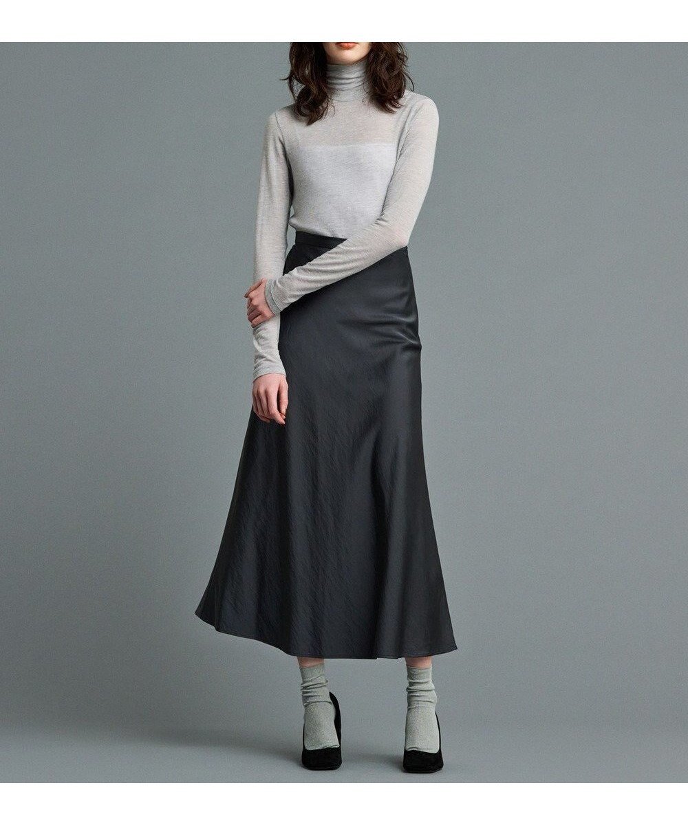【アンクレイヴ/uncrave】の【洗える】サテン フレアスカート(uncrave STANDARD) インテリア・キッズ・メンズ・レディースファッション・服の通販 founy(ファニー) 　ファッション　Fashion　レディースファッション　Fashion for Women　スカート　Skirts　Aライン・フレアスカート　A-Line & Flared Skirts　エレガント 上品　Elegant　洗える　Machine Washable　サテン　Satin, Glossy Fabric　雑誌　Magazine, Fashion Magazine　ドレープ　Drape, Draping Fabric　フレア　Flare, Flared　ラグジュアリー　Luxury, Elegant　ロング　Long, Long-Length　A/W・秋冬　Autumn/Winter　S/S・春夏　SS, Spring/Summer, Warm Season　再入荷　Restock / Back in Stock　夏　Summer　スレート|ID: prp329100004634751 ipo3291000000033371141