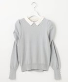 【フェルゥ/Feroux】の配色襟パワショル ニット ライトグリーン系|ID: prp329100004634756 ipo3291000000034484653