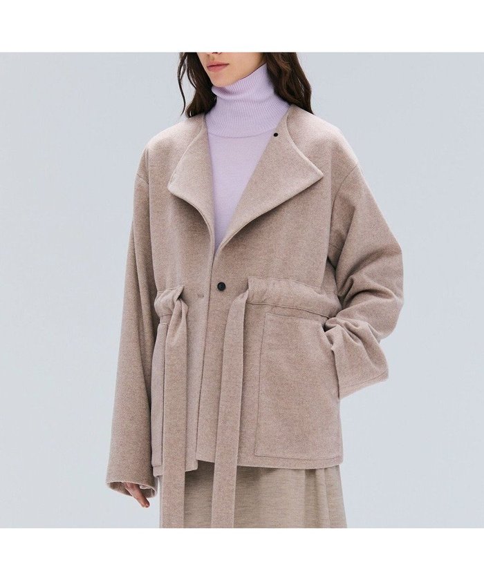 【ベイジ,/BEIGE,】のLABBOCK / ウール混2WAYショートコート インテリア・キッズ・メンズ・レディースファッション・服の通販 founy(ファニー) https://founy.com/ ファッション Fashion レディースファッション Fashion for Women アウター Coat / Outerwear Collection コート・ロングコート・ピーコート Long Coats, Peacoats & More レディースジャケット・軽アウター Jackets ショート Short, Short Length ジャケット Jacket, Outerwear タイトスカート Pencil Skirt, Tight Skirt リボン Ribbon, Bow ロング Long, Long-Length ワイド Wide, Wide Fit A/W・秋冬 Autumn/Winter |ID: prp329100004634763 ipo3291000000033494468