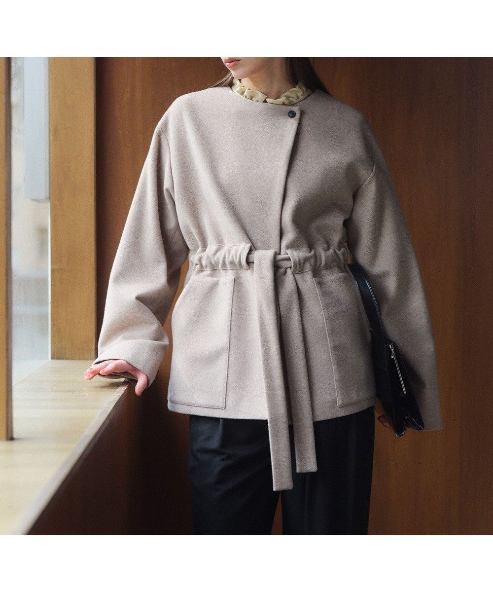 【ベイジ,/BEIGE,】のLABBOCK / ウール混2WAYショートコート インテリア・キッズ・メンズ・レディースファッション・服の通販 founy(ファニー) ファッション Fashion レディースファッション Fashion for Women アウター Coat / Outerwear Collection コート・ロングコート・ピーコート Long Coats, Peacoats & More レディースジャケット・軽アウター Jackets ショート Short, Short Length ジャケット Jacket, Outerwear タイトスカート Pencil Skirt, Tight Skirt リボン Ribbon, Bow ロング Long, Long-Length ワイド Wide, Wide Fit A/W・秋冬 Autumn/Winter Taupe|ID: prp329100004634763 ipo3291000000035824525