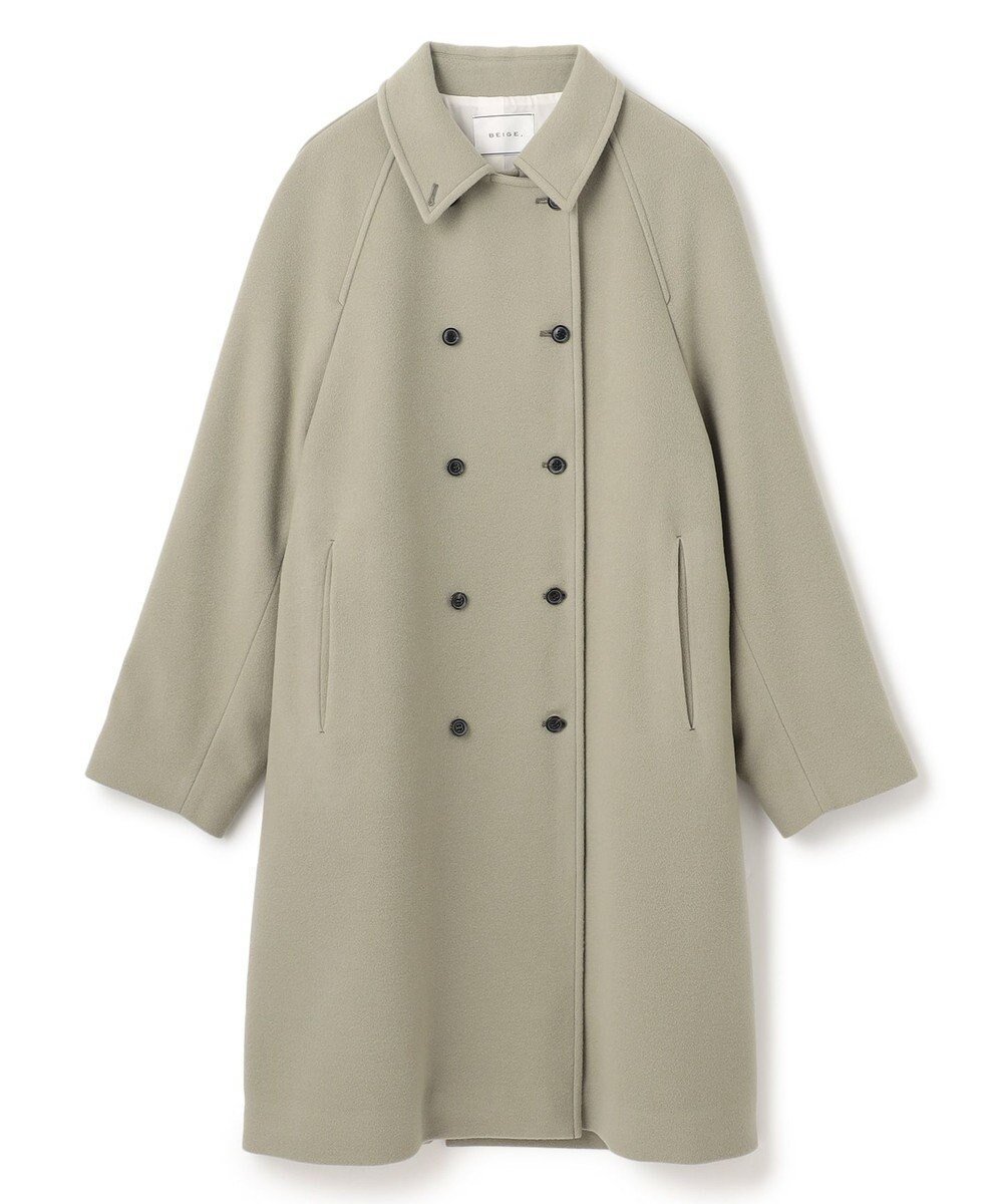 【ベイジ,/BEIGE,】のLABBOCK / ウール混ラグランステンカラーコート インテリア・キッズ・メンズ・レディースファッション・服の通販 founy(ファニー) 　ファッション　Fashion　レディースファッション　Fashion for Women　アウター　Coat / Outerwear Collection　コート・ロングコート・ピーコート　Long Coats, Peacoats & More　レディースジャケット・軽アウター　Jackets　ジャケット　Jacket, Outerwear　ストレート　Straight, Straight Cut　スリーブ　Sleeve, Long Sleeve / Short Sleeve　ダウン　Down, Puffer　ダブル　Double, Double-Breasted　ロング　Long, Long-Length　A/W・秋冬　Autumn/Winter　L.Khaki|ID: prp329100004634766 ipo3291000000033371535