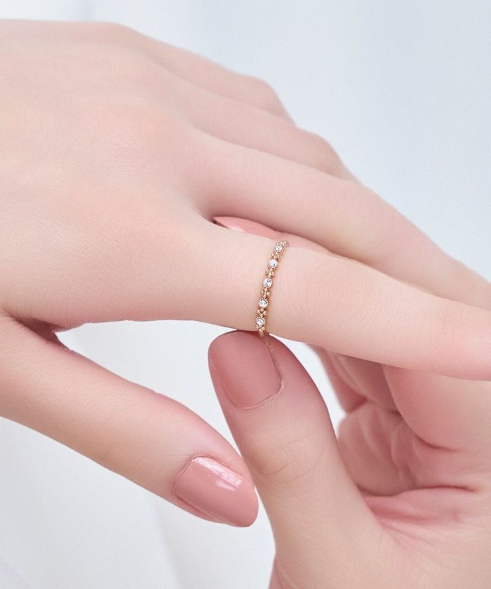 【フィービィー/phoebe】の【金属アレルギー対応】レイヤードビジューリング インテリア・キッズ・メンズ・レディースファッション・服の通販 founy(ファニー) https://founy.com/ ファッション Fashion レディースファッション Fashion for Women アクセサリー Fashion Accessories ビジュー Bijou, Jewel-like Accent エレガント 上品 Elegant ビジネス 仕事 通勤 Business / Work / Commuting |ID: prp329100004635325 ipo3291000000033382799