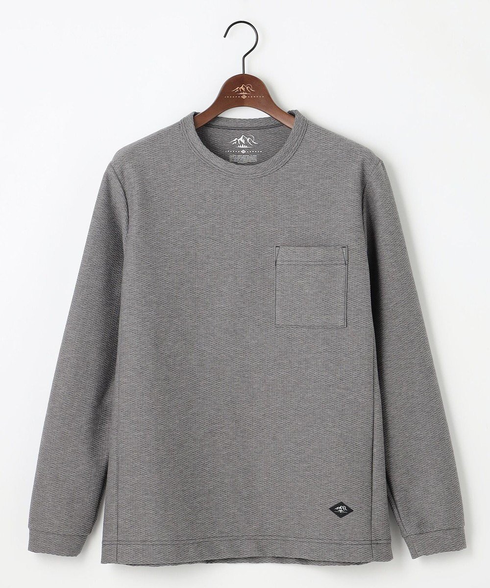 【ジョセフ アブード マウンテン/JOSEPH ABBOUD MOUNTAIN / MEN】の【MADE IN JAPAN/吸水速乾】ダイヤモンドワッフル 長袖 アウトドア Tシャツ インテリア・キッズ・メンズ・レディースファッション・服の通販 founy(ファニー) 　ファッション　Fashion　メンズファッション　Fashion for Men　トップス・カットソー　Cut & Sew Tops　メンズシャツ　Shirts　アウトドア　Outdoor Clothing　インナー　Innerwear　カットソー　Cut and Sewn Top　吸水　Absorbent, Quick-Dry　スマート　Smart, Elegant　ダイヤモンド　Diamond, Brilliant Cut　長袖　Long Sleeve, Full Sleeve　モチーフ　Motif, Design Theme　リラックス　Relax, Relaxed Fit　ワッフル　Waffle, Waffle Knit　A/W・秋冬　Autumn/Winter　おすすめ　Recommended / Our Picks　日本製　Made In Japan　グレー系|ID: prp329100004635442 ipo3291000000033451209