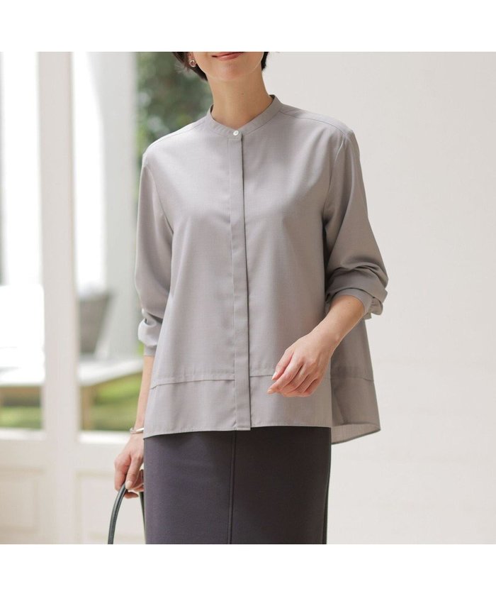 【ジェイ プレス/J.PRESS】のLIMBLESS50ツイル ブラウス インテリア・キッズ・メンズ・レディースファッション・服の通販 founy(ファニー) https://founy.com/ ファッション Fashion レディースファッション Fashion for Women トップス・カットソー Cut & Sew Tops シャツ・ブラウス・オフィスカジュアル Elegant Blouses & Button-Ups なめらか Smooth, Silky Texture ギャザー Gathered, Ruffled シンプル Simple, Minimal ツイル Twist, Twisted Detail ドレープ Drape, Draping Fabric 夏 Summer S/S・春夏 SS, Spring/Summer, Warm Season A/W・秋冬 Autumn/Winter |ID: prp329100004635495 ipo3291000000035575037