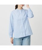 【ジェイ プレス/J.PRESS】のBEZ ドビーストライプ バンドカラー ブラウス サックス系|ID: prp329100004635499 ipo3291000000034189545