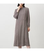 【ジェイ プレス/J.PRESS】のデシンハウンドトゥースプリント ワンピース 人気、トレンドファッション・服の通販 founy(ファニー) ファッション Fashion レディースファッション Fashion for Women ワンピース Dresses クラシック Classic, Timeless Style スタンド Stand Collar, Upright Stand フィット Fit, Slim Fit フリル Frill, Ruffle プリント Print, Printed Pattern リボン Ribbon, Bow エレガント 上品 Elegant 秋 Autumn A/W・秋冬 Autumn/Winter thumbnail ブラウン系|ID: prp329100004635501 ipo3291000000035604658