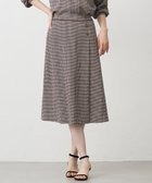 【ジェイ プレス/J.PRESS】のデシンハウンドトゥースプリント スカート ブラウン系|ID: prp329100004635502 ipo3291000000034189199