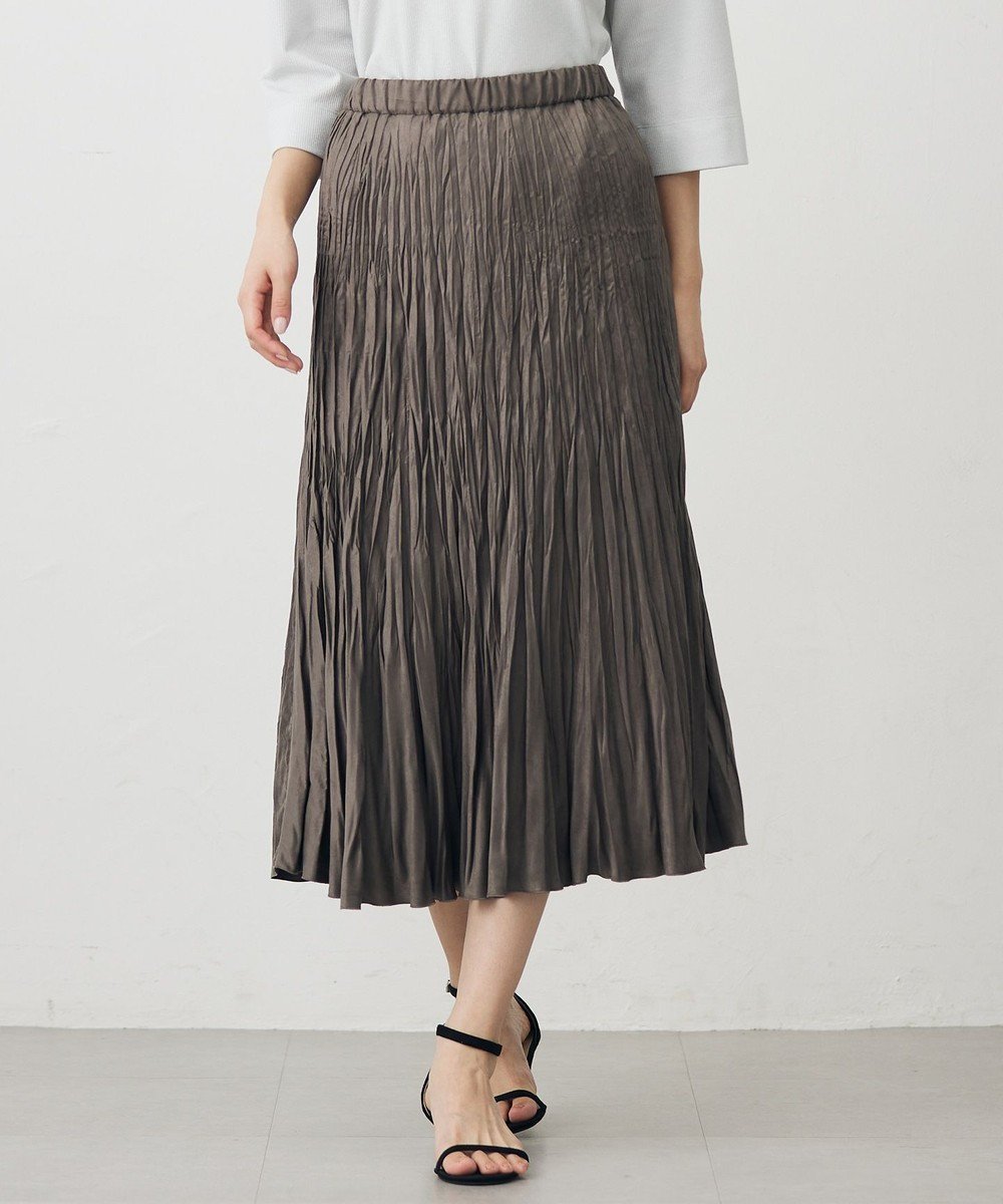【ジェイ プレス/J.PRESS】のライトマイクロスエード プリーツ スカート インテリア・キッズ・メンズ・レディースファッション・服の通販 founy(ファニー) ファッション Fashion レディースファッション Fashion for Women スカート Skirts プリーツスカート / 上品フェミニンスタイル Pleated Skirts なめらか Smooth, Silky Texture プリーツ Pleats, Pleated ランダム Random, Irregular A/W・秋冬 Autumn/Winter モカ系|ID: prp329100004635504 ipo3291000000035466572