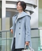 【ジェイ プレス/J.PRESS】のショートビーバー フーデット コート アクアブルー系|ID: prp329100004636195 ipo3291000000033512782