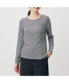 【ジェイ プレス/J.PRESS】の【WEB限定】シアーストレッチフライス クルーネック シアー カットソー 【WEB限定】オフ×ブラックボーダー系|ID: prp329100004636820 ipo3291000000033408511