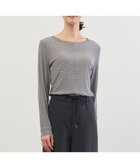 【ジェイ プレス/J.PRESS】の【WEB限定】シアーストレッチフライス クルーネック シアー カットソー 人気、トレンドファッション・服の通販 founy(ファニー) ファッション Fashion レディースファッション Fashion for Women トップス・カットソー Cut & Sew Tops シャツ・ブラウス・オフィスカジュアル Elegant Blouses & Button-Ups ロングTシャツ・Tシャツ Longline T-Shirts & Tees カットソー・ベーシックTシャツ Cut-and-Sewn Tops / Stretch Tees & Basics インナー Innerwear カットソー Cut and Sewn Top シアー Sheer, See-Through シンプル Simple, Minimal バランス Balance, Style Balance フロント Front, Front Design エレガント 上品 Elegant 夏 Summer 日本製 Made In Japan S/S・春夏 SS, Spring/Summer, Warm Season A/W・秋冬 Autumn/Winter thumbnail 【WEB限定】オフ×ブラックボーダー系|ID: prp329100004636820 ipo3291000000034809583