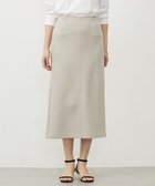 【ジェイ プレス/J.PRESS】の【洗える】ダンボールジャージー ナロースカート グレージュ系|ID: prp329100004636821 ipo3291000000033408514