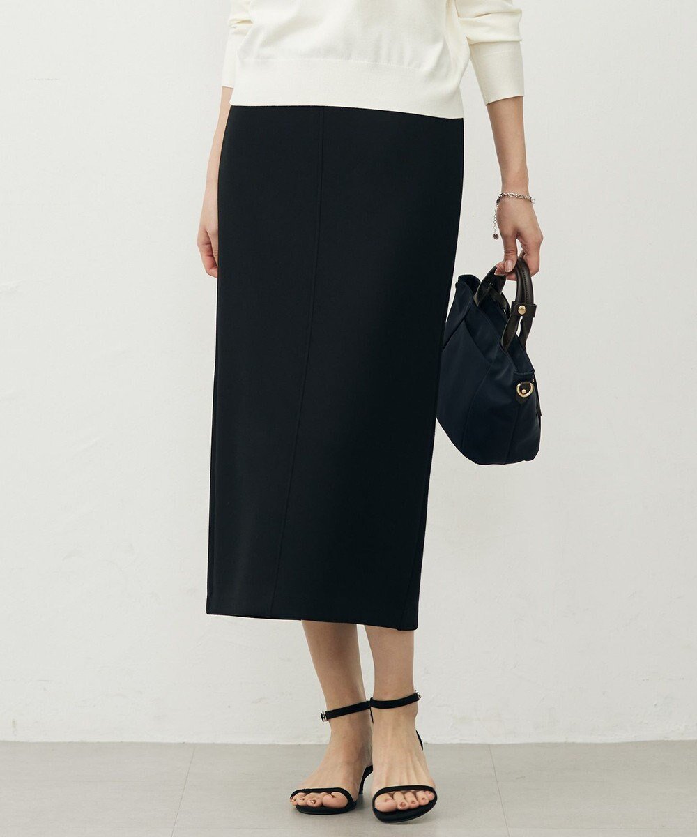 【ジェイ プレス/J.PRESS】のダンボールジャージー ナロー スカート インテリア・キッズ・メンズ・レディースファッション・服の通販 founy(ファニー) 　ファッション　Fashion　レディースファッション　Fashion for Women　スカート　Skirts　オレンジ　Orange　A/W・秋冬　Autumn/Winter　エレガント 上品　Elegant　ブラック系|ID: prp329100004636821 ipo3291000000035635492