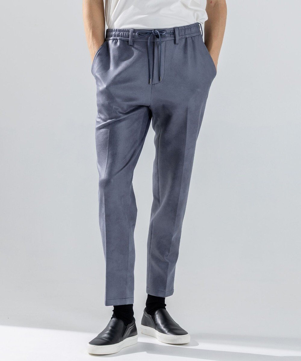 【ジョゼフ オム/JOSEPH HOMME / MEN】の新素材【ストレッチ/光沢感】レザーライクジャージードロスト付きテーパードパンツ / PEGG CONVERTIBLE インテリア・キッズ・メンズ・レディースファッション・服の通販 founy(ファニー) 　ファッション　Fashion　メンズファッション　Fashion for Men　ボトムス　Bottoms　新作・新入荷　New Arrivals / New In　2025年　2025　2025-2026秋冬・A/W　Autumn/Winter 2025–26 AW25–26　ストレッチ　Stretch, Stretchy Fabric　テクスチャー　Texture, Textured Fabric　テーパード　Tapered, Tapered Pants　ドローコード　Drawcord, Drawstring Cord　プリント　Print, Printed Pattern　ポケット　Pocket, Pocket Detail　ループ　Loop, Loop Knit　レギュラー　Regular, Standard Fit　A/W・秋冬　Autumn/Winter　ライトグレー系|ID: prp329100004636836 ipo3291000000033408743